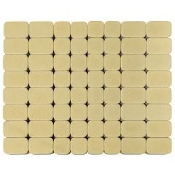 Тротуарная плитка Классико Дуо, Песочный BRAER 40 мм