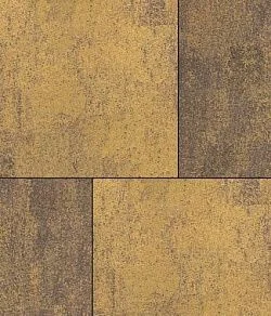 Тротуарная плитка КВАДРАТ Листопад гладкий Янтарь Б.7.К.8 Выбор 80 мм