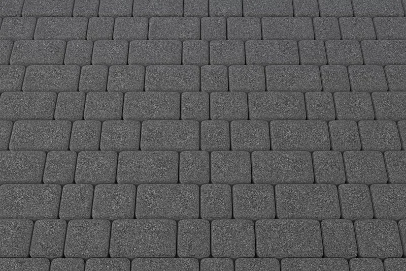 Тротуарная плитка Старый город Черный агат Stellard 60 мм