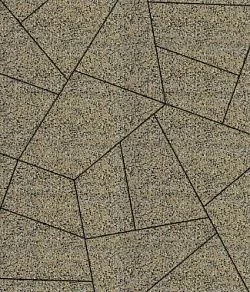 Тротуарная плитка ОРИГАМИ Гранит Жёлтый с чёрным Б.4.Фсм.8 Выбор 80 мм