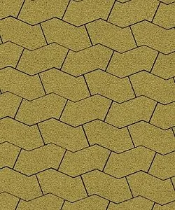 Тротуарная плитка S-ФОРМА Гранит Желтый В.3.Ф.10 Выбор 100 мм