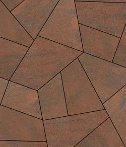 Тротуарная плитка ОРИГАМИ Листопад гладкий Клинкер Б.4.Фсм.8 Выбор 80 мм