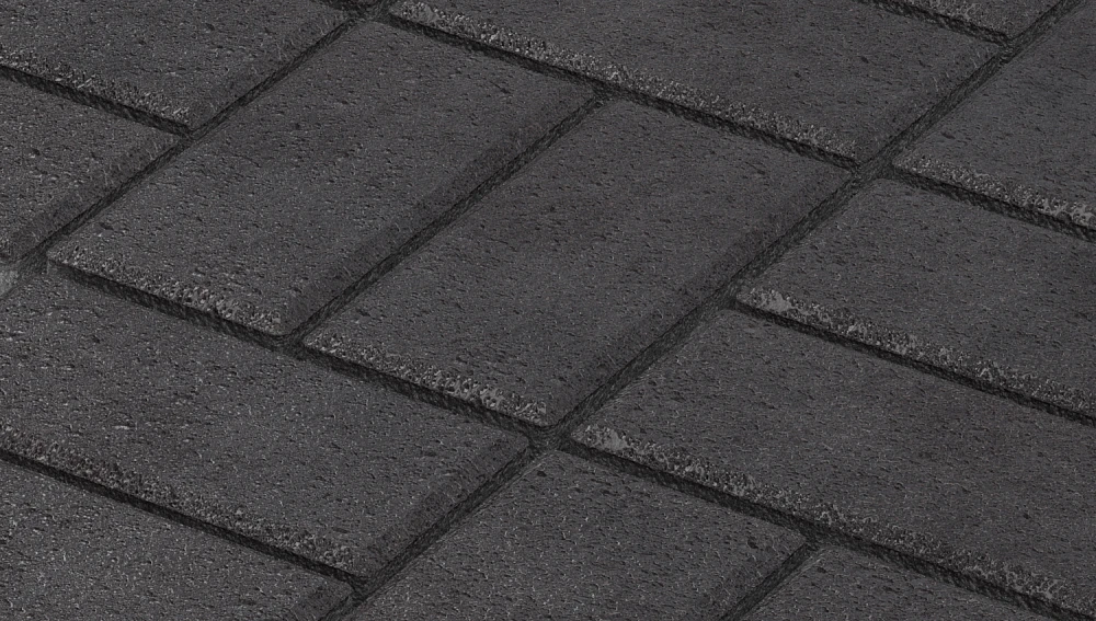 Тротуарная плитка Брусчатка Черная Stellard 80 мм