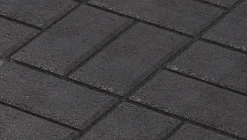 Тротуарная плитка Брусчатка Черная Stellard 80 мм