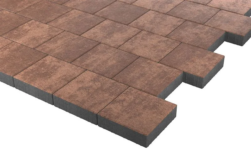 Тротуарная плитка Квадрат 30х30 Мокко Stellard 80 мм