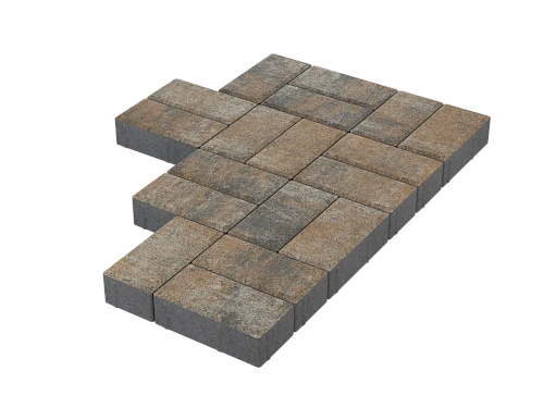 Тротуарная плитка Брусчатка Грей Stellard 60 мм