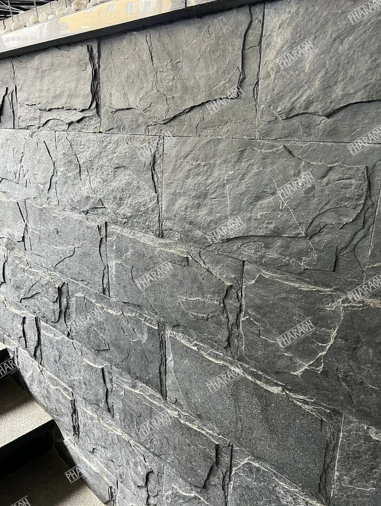 Плитка Сланец чёрный (Машрум) 200х 400 Pharaon