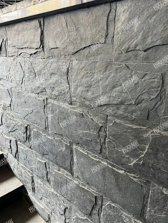 Плитка Сланец чёрный (Машрум) 200х 400 Pharaon