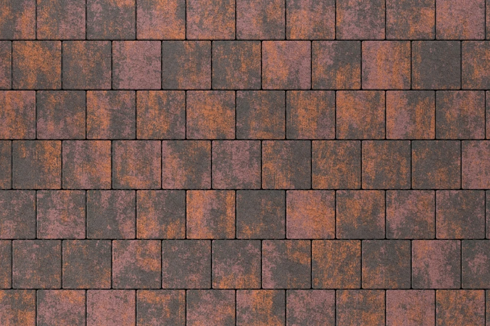 Тротуарная плитка Квадрат 15х15 Браун Stellard 80 мм