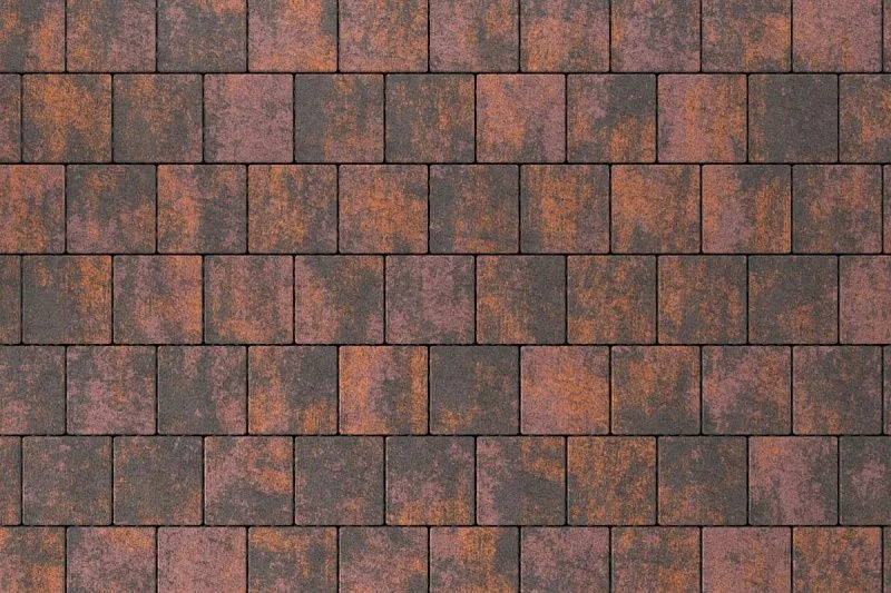 Тротуарная плитка Квадрат 15х15 Браун Stellard 80 мм