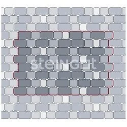 Тротуарная плитка Классика Бежевая Steingot 60 мм