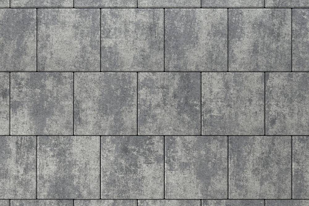 Тротуарная плитка Квадрат 30х30 Грей Stellard 80 мм