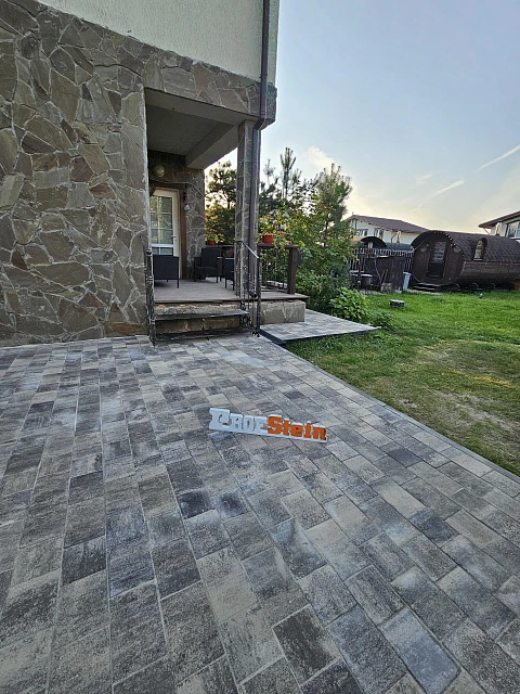 Укладка тротуарной плитки Новый город Штайн Сильвер