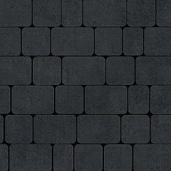 Плитка тротуарная Инсбрук Альт Черный Гладкая SteinRus 40 мм
