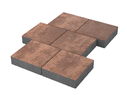 Тротуарная плитка Квадрат 30х30 Грей Stellard 80 мм