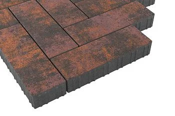 Тротуарная плитка Паркет Браун Stellard 80 мм