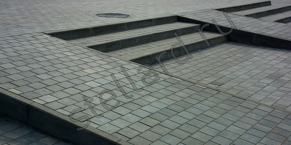 Бордюр тротуарный БР 100.20.8 Серый Stellard