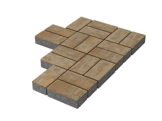 Тротуарная плитка Брусчатка Голден Stellard 40 мм