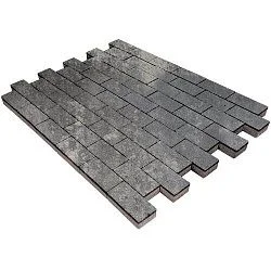 Брусчатка Прямоугольник Лайн Актау Гладкая SteinRus 60 мм