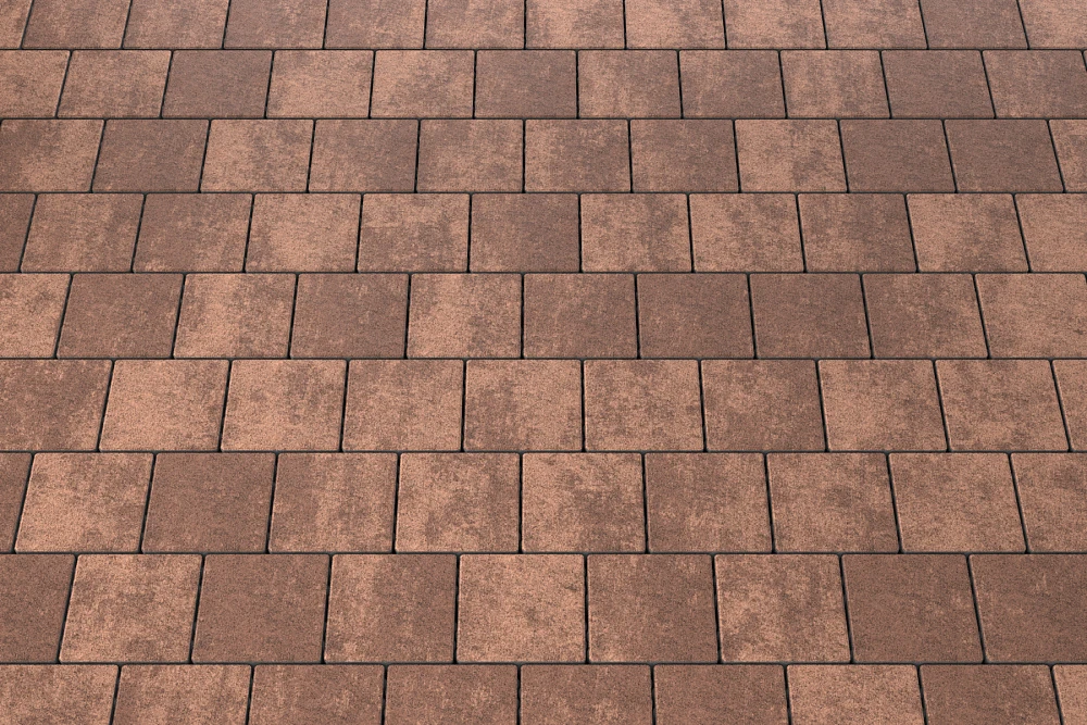 Тротуарная плитка Квадрат 15х15 Мокко Stellard 80 мм