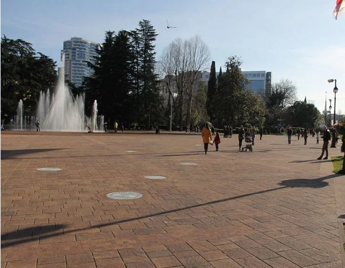 Тротуарная плитка СТАРЫЙ ГОРОД Листопад гранит Осень Б.1.Фсм.6 Выбор 60 мм