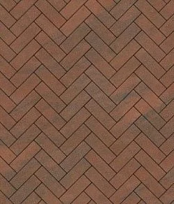 Тротуарная плитка ПАРКЕТ Листопад гладкий Клинкер Б.4.П.6 Выбор 60 мм