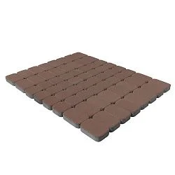 Тротуарная плитка Классико Дуо, Винный BRAER 40 мм