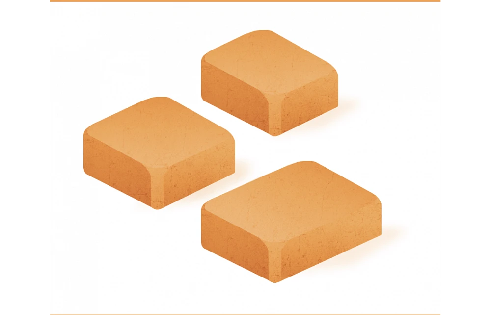 Тротуарная плитка Новая Классика 1НКЛ5Ф Нобетек Персиковая 50 мм