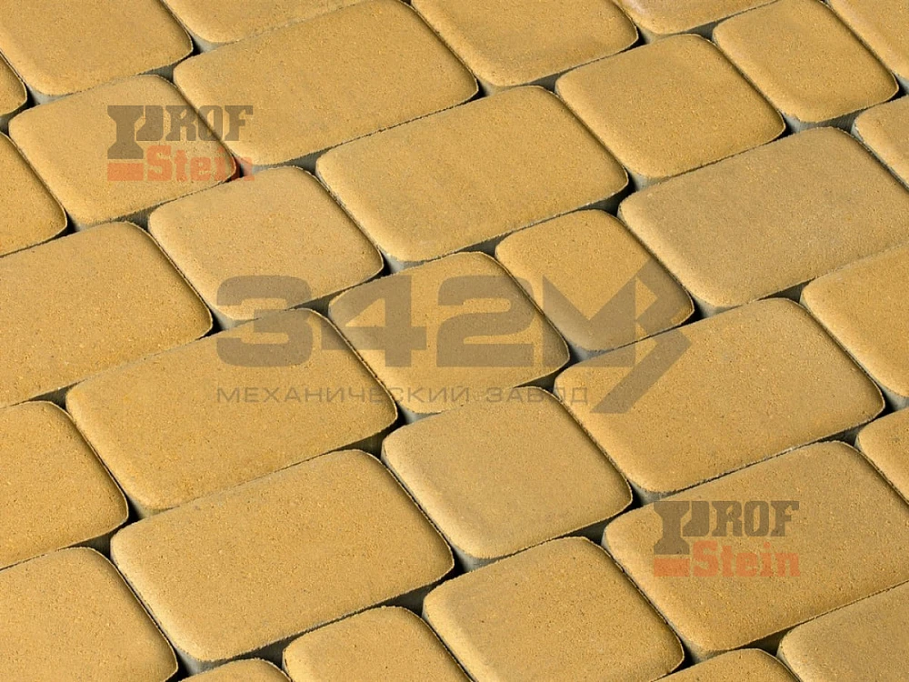 Тротуарная плитка Классика, Желтый 342 МЗ 60 мм