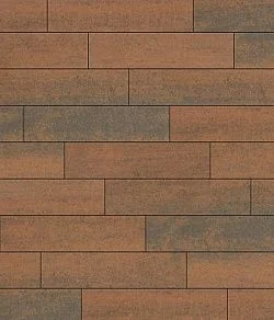 Тротуарная плитка ПРЯМОУГОЛЬНИК Листопад гладкий Мустанг В.11.П.10 Выбор 100 мм