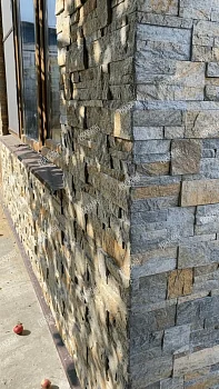 3D панель из натурального камня Кварцит Мультиколор Модерн Pharaon