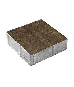 Тротуарная плитка КВАДРАТ 300х300 Листопад гладкий Мокко Б.1.К.6 Выбор 60 мм