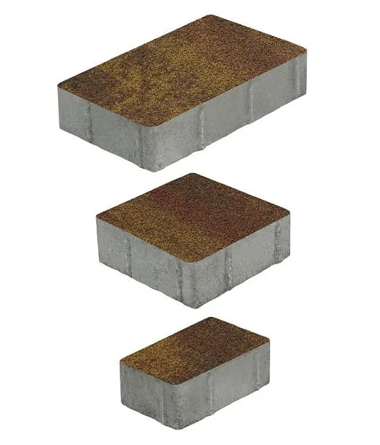 Тротуарная плитка СТАРЫЙ ГОРОД Листопад гранит Осень Б.1.Фсм.6 Выбор 60 мм