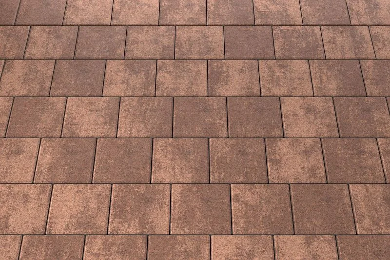 Тротуарная плитка Квадрат 20х20 Мокко Stellard 60 мм