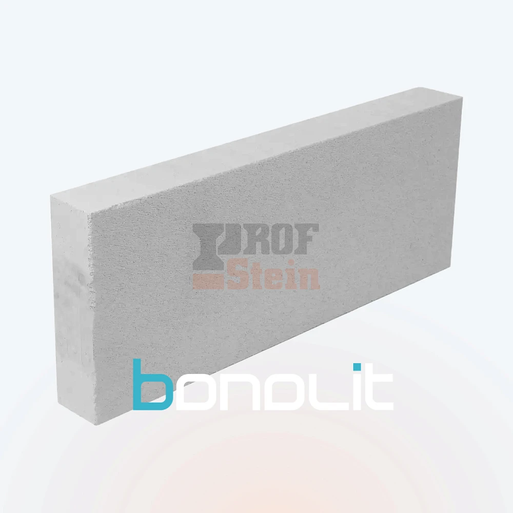 Блок газобетонный перегородочный 600х250х125 D600 В5 Bonolit Старая Купавна
