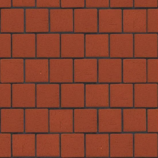 Клинкер тротуарный красный "Лондон" квадро (под распил) ЛСР