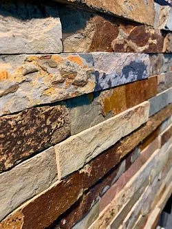 3D панель из натурального камня Сланец Мультиколор Классик Pharaon