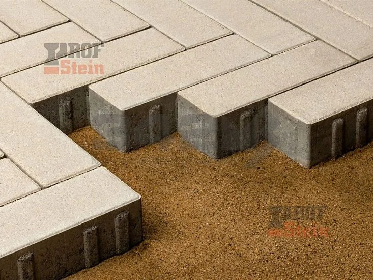 Тротуарная плитка Паркет, Белый 342 МЗ 60 мм