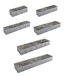 Тротуарная плитка ПАРКЕТ Искусственный камень Габбро Б.16.Псм.8 Выбор 80 мм