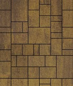 Тротуарная плитка МЮНХЕН Листопад гранит Янтарь Б.2.Фсм.6 Выбор 60 мм