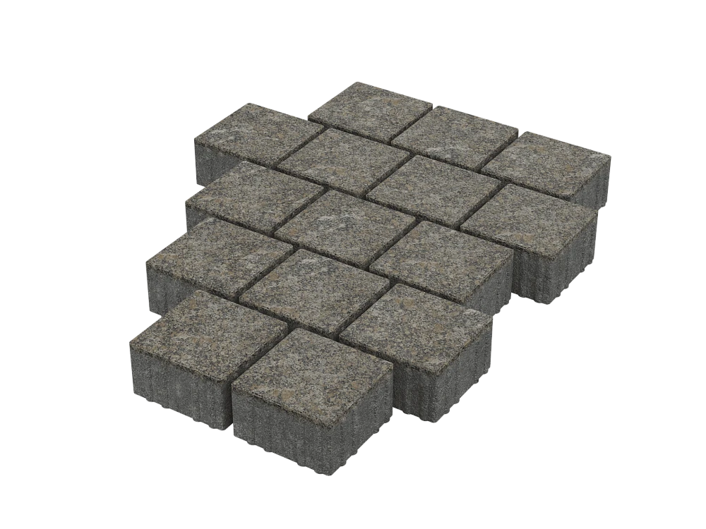 Тротуарная плитка Квадрат 15х15 Китайский гранит Stellard 80 мм