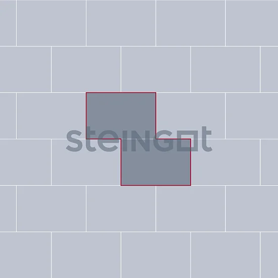 Тротуарная плитка Берг 300*200 Золотистый камень (Stein Chrome) Steingot 80 мм