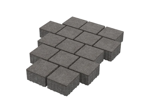 Тротуарная плитка Квадрат 15х15 Бордовый Stellard 80 мм