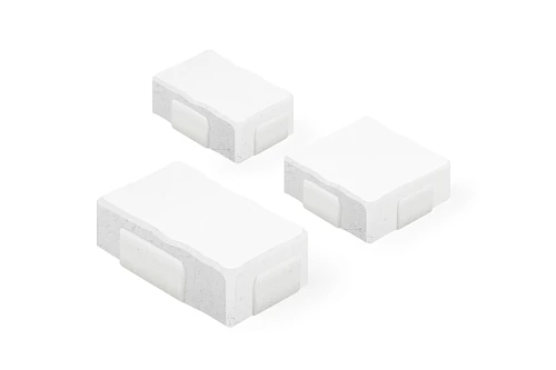 Тротуарная плитка Старый Город 2СГ5Ф Нобетек Белая 50 мм