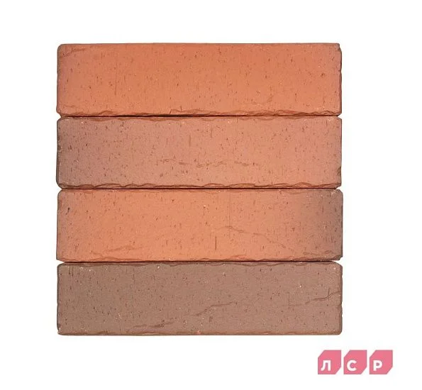Клинкер фасадный красный флэшинг Ричмонд Ф 0,71 NF винтаж ЛСР