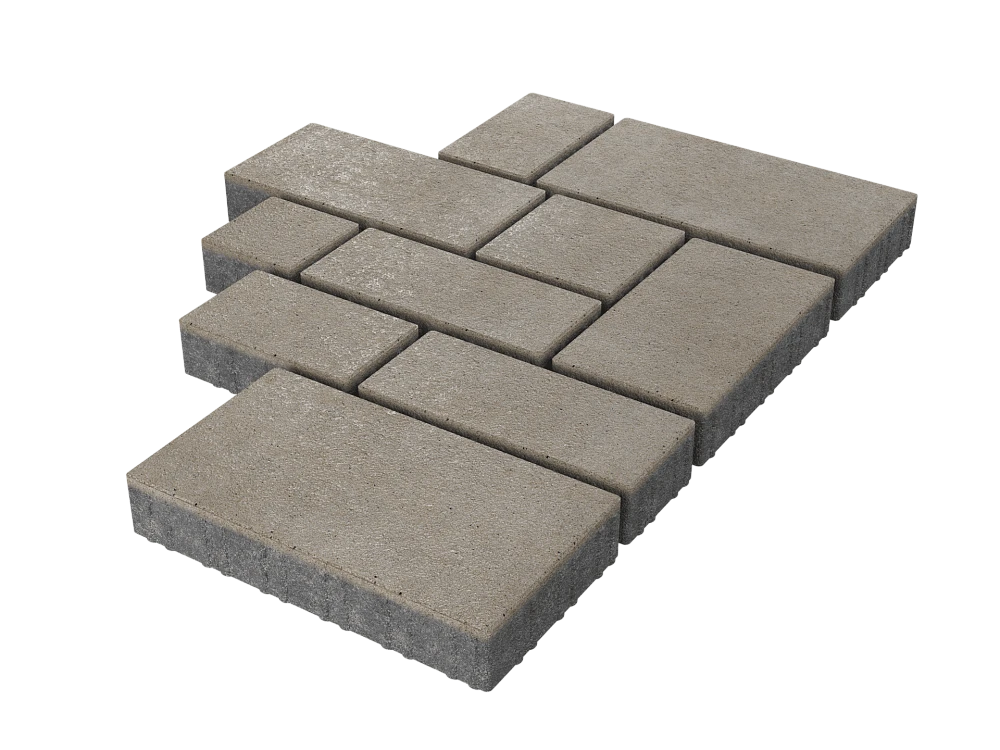 Тротуарная плитка Микс Сити Белый Stellard 60 мм