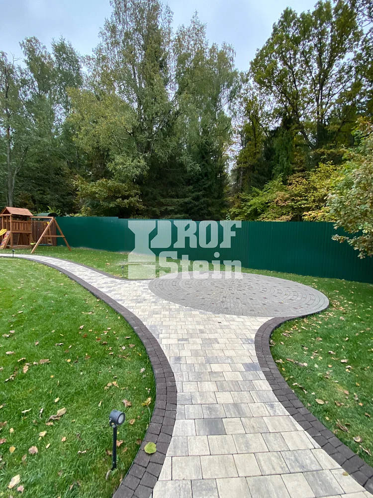 Укладка брусчатки Steingot по дизайн проекту мощения