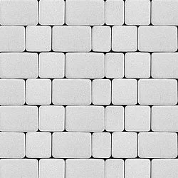 Тротуарная плитка Инсбрук Альт Белый Гладкая SteinRus 60 мм