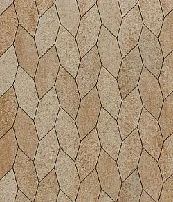 Тротуарная плитка СКОШЕННЫЙ ШЕСТИУГОЛЬНИК Искусственный камень Степняк Б.1.ШГ.6 Выбор 60 мм