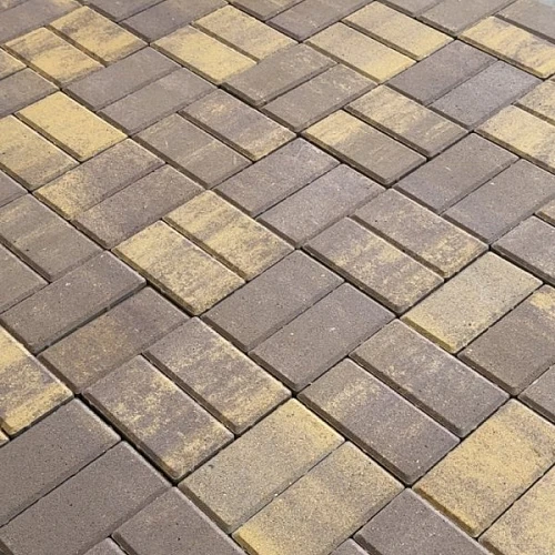 Брусчатка бетонная 2П4Ф 200*100 КОЛОРМИКС №25 Шоколад Нобетек 40 мм